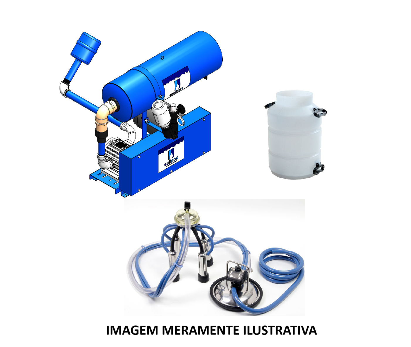 ORDENHA BALDE AO PÉ 250L COM MOTOR, 01 UNID. DE ORDENHA E TARRO - Imagem 2