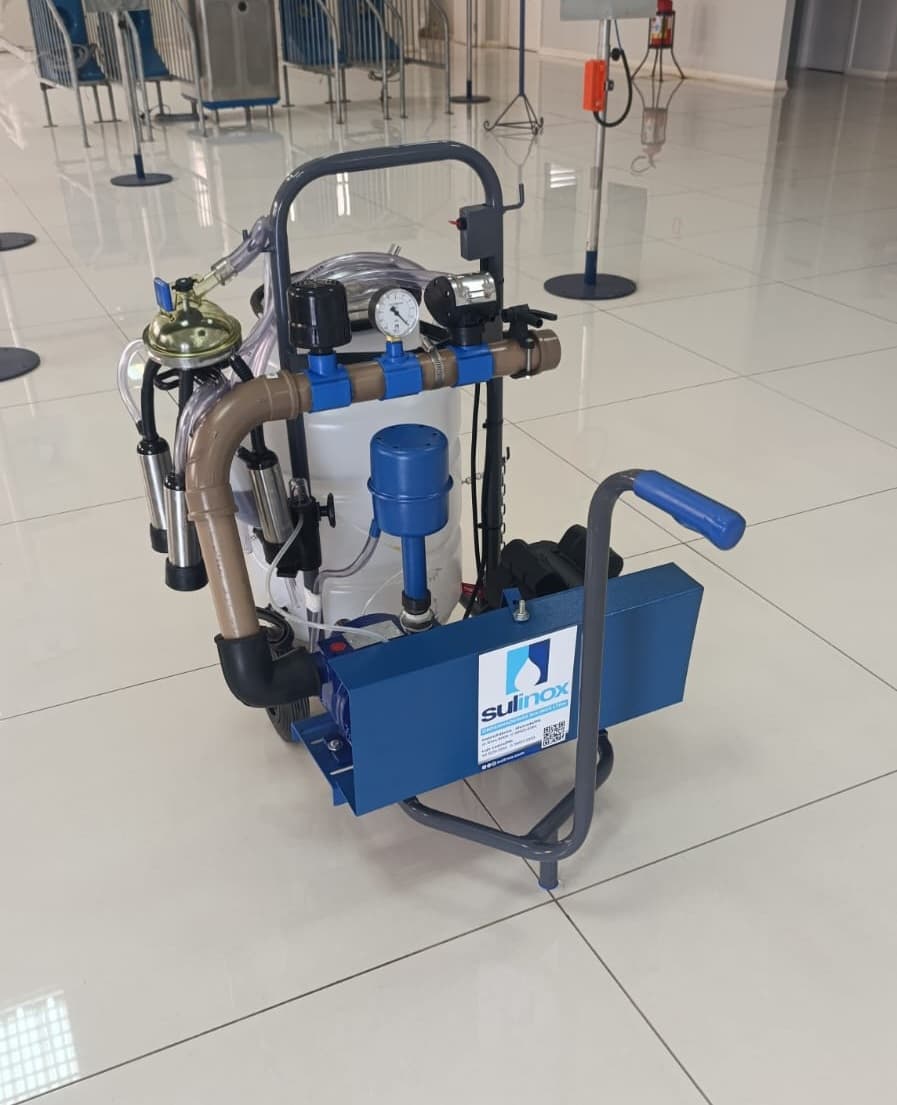 Ordenha móvel START 250L COM MOTOR, 01 UNID. DE ORDENHA E TARRO - Imagem 2