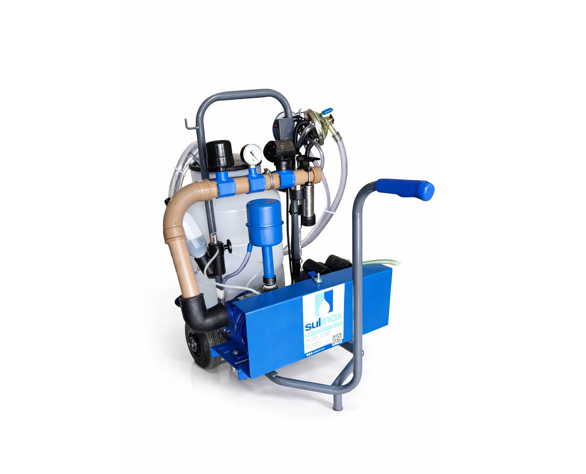 Ordenha móvel START 250L COM MOTOR, 01 UNID. DE ORDENHA E TARRO - Imagem 3