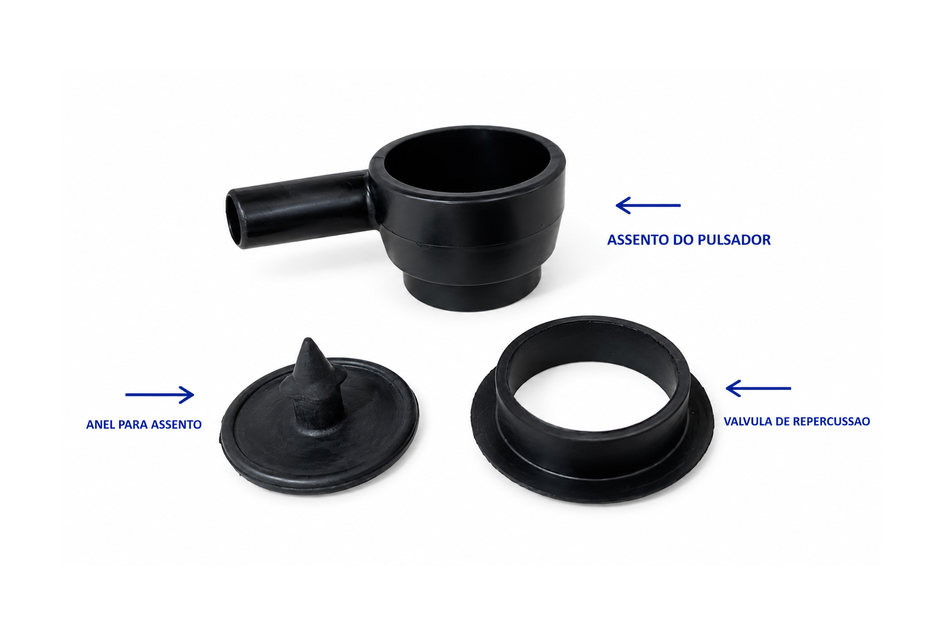 Conjunto completo para assento do pulsador Sulinox