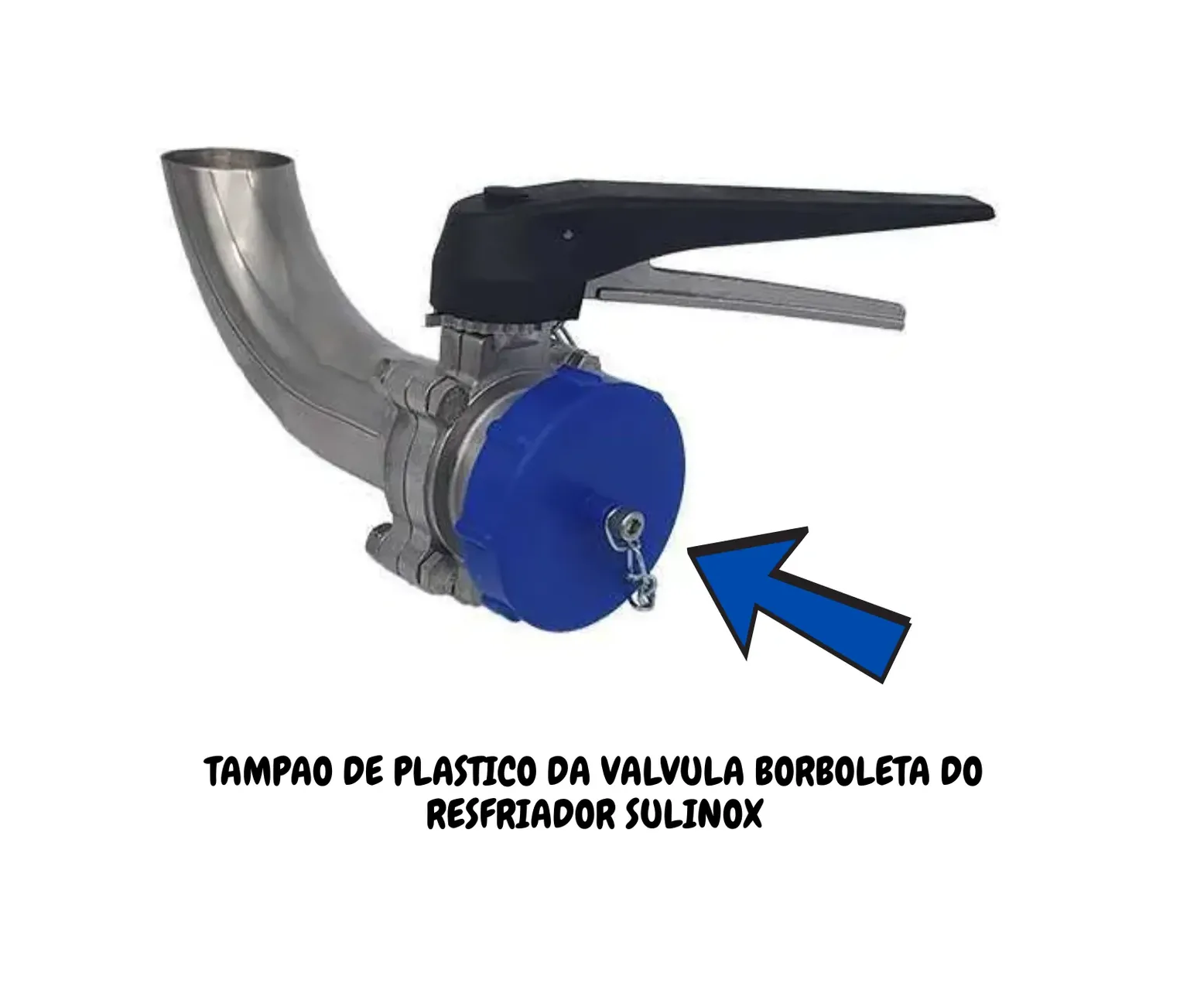 TAMPAO DE PLASTICO DA VALVULA BORBOLETA DO RESFRIADOR - Imagem 2