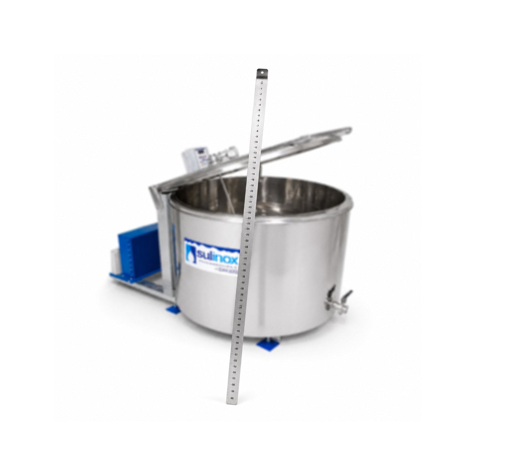 Régua inox do resfriador de leite 500L SULINOX Régua inox do resfriador de leite 500L SULINOX